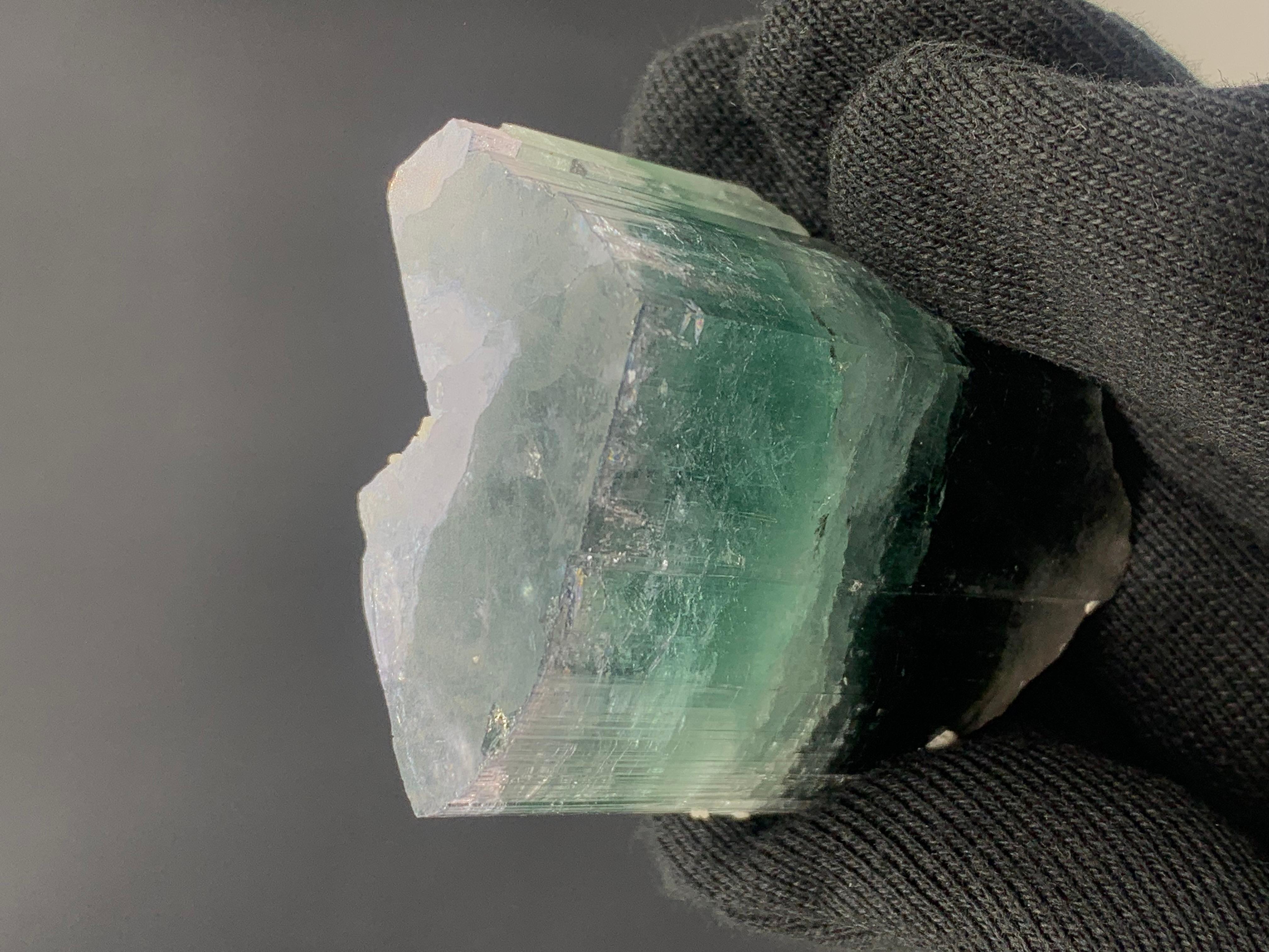 94.68 gramos de precioso cristal de turmalina tricolor de Afganistán en Bueno estado para la venta en Peshawar, PK