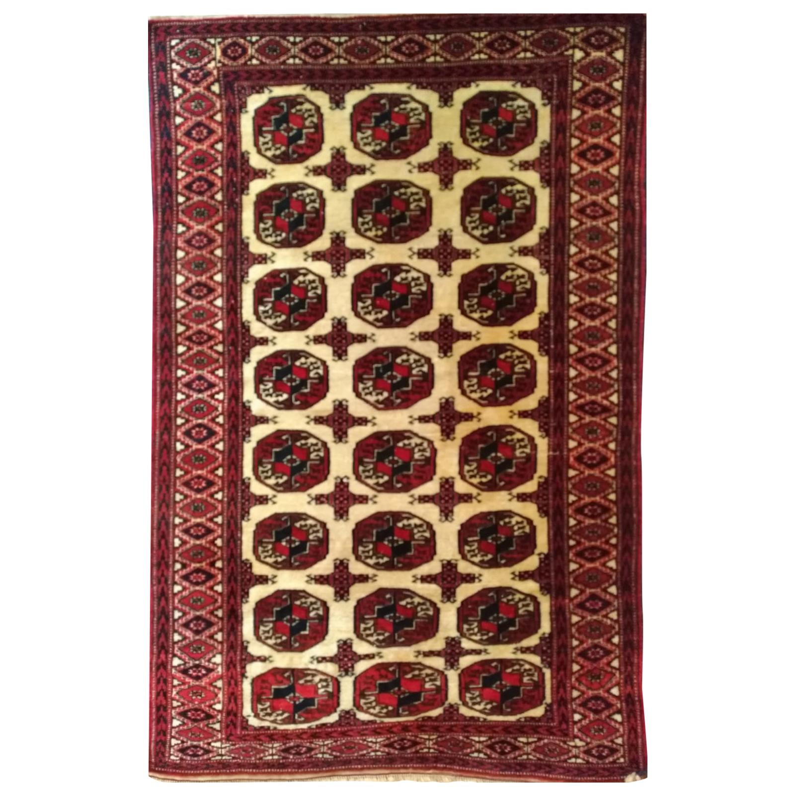 948 -  Tapis Bukhara vieux tapis  Ouzbékistan en vente