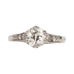 .95 Carat Diamond White Gold Engagement Ring