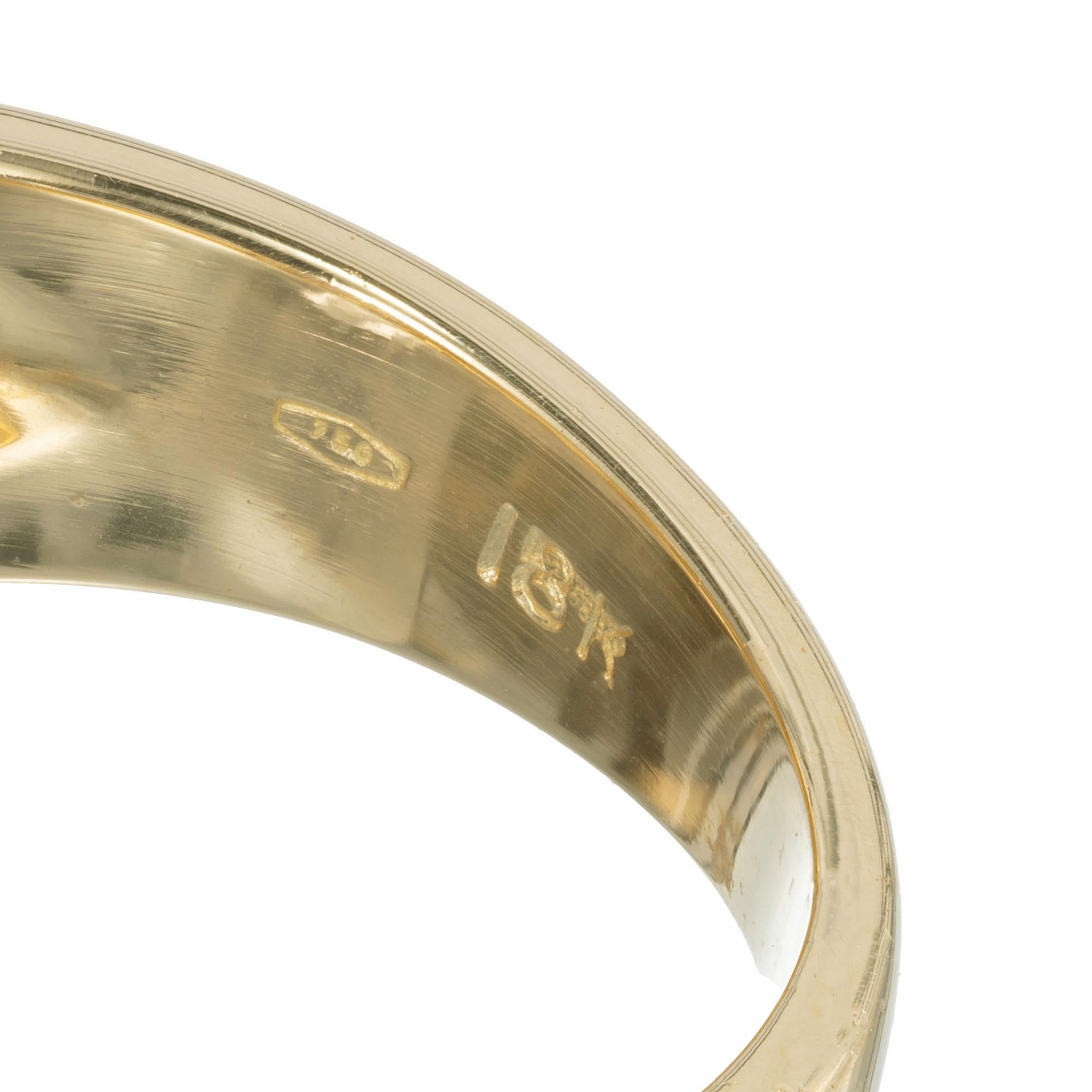 .95 Carat Diamond Yellow Gold Ring 1