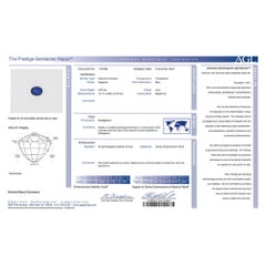 9.5 Carat No Heat Blue Sapphire and Pear Diamond Wing Ring