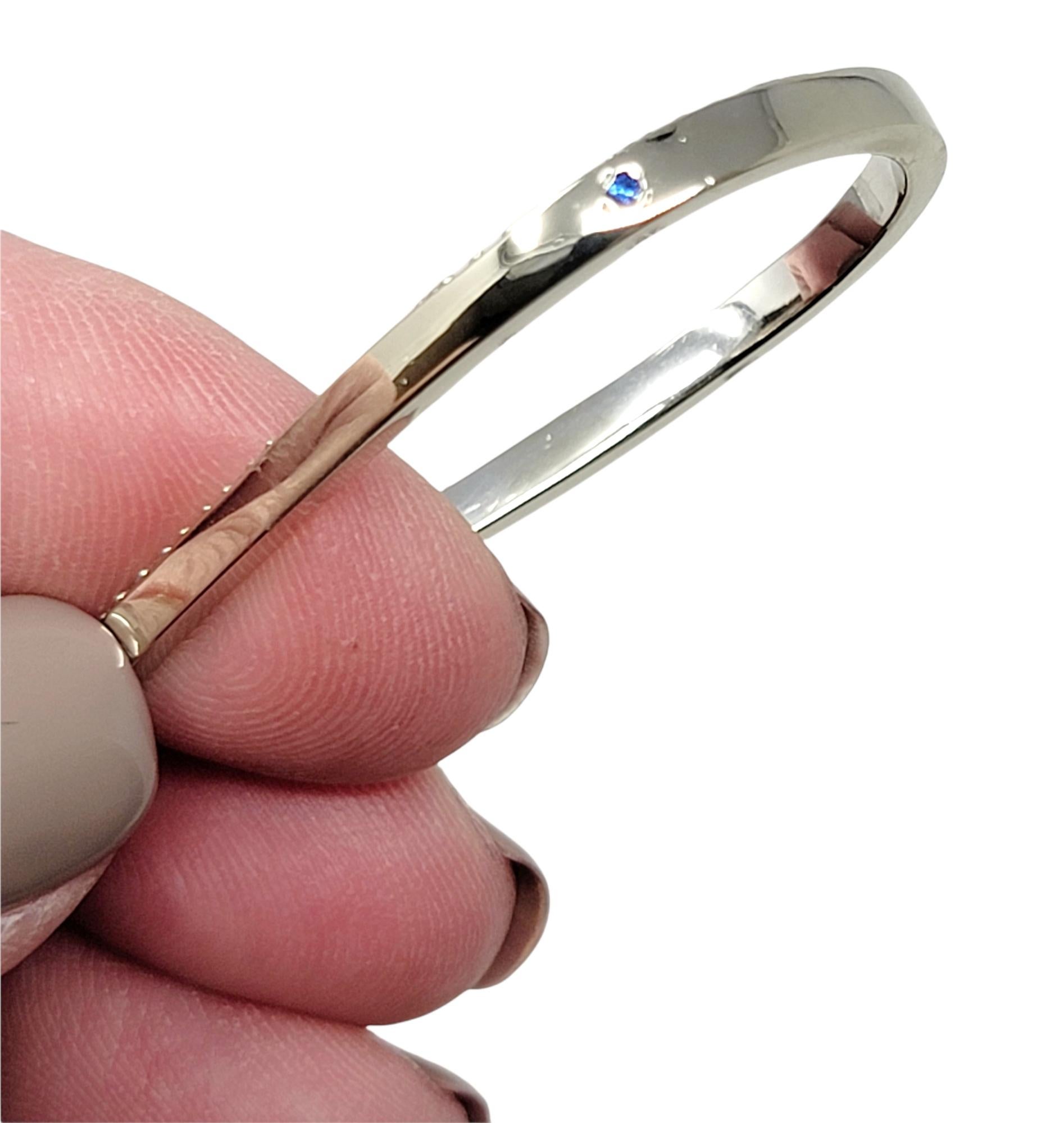 .95 Carat Total Pave Diamond Open Teardrop Collana in oro bianco 14 Karat in vendita 1