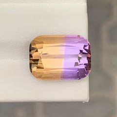 9.5 CTs Natural Ametrine Cushion Cut Bicolor Quartz Gemstone for Ring Jewellery