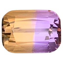 9.5 CTs Natural Ametrine Cushion Cut Bicolor Quartz Gemstone for Ring Jewellery