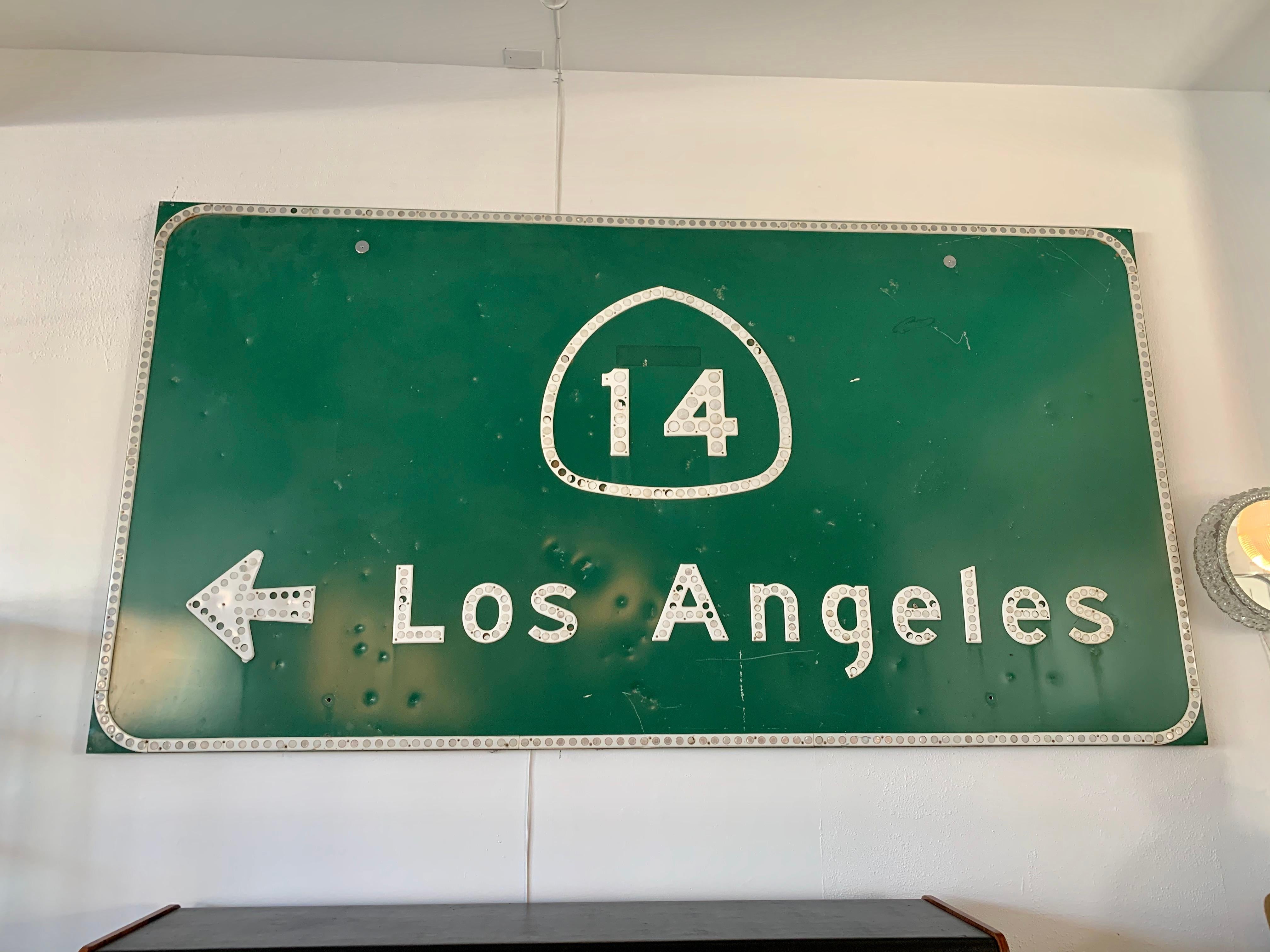Late 20th Century Los Angeles Freeway Sign