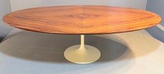 95 inch Oval Rosewood Dining Table custom design on Knoll Pedestal base
