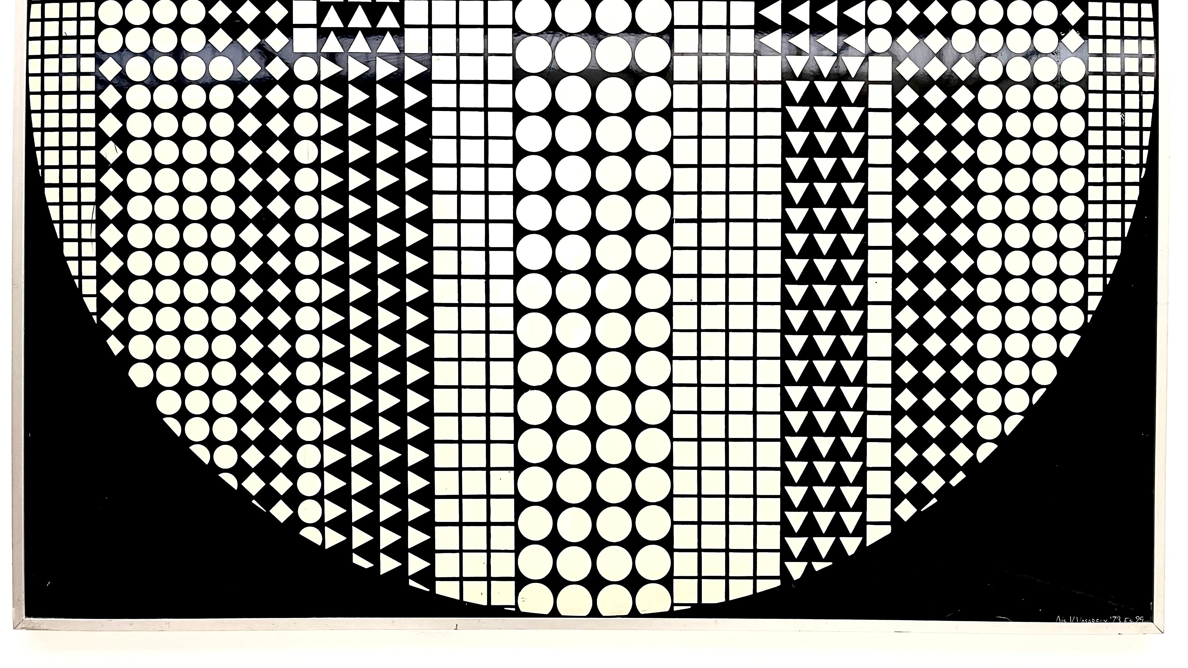 95 Victor Vasarely - Serigrafía 100X100 Austríaco en venta