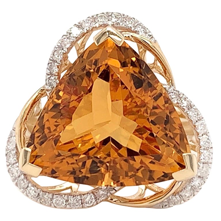 9,50 Karat Citrin-Cocktailring
