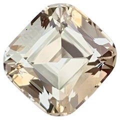 9.50 Carat Natural Loose Light Gold Topaz Stone Cushion Cut Pakistani Gemstone