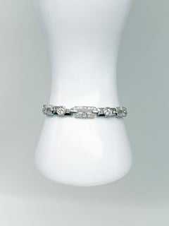950 platinum bracelet with diamonds, certified