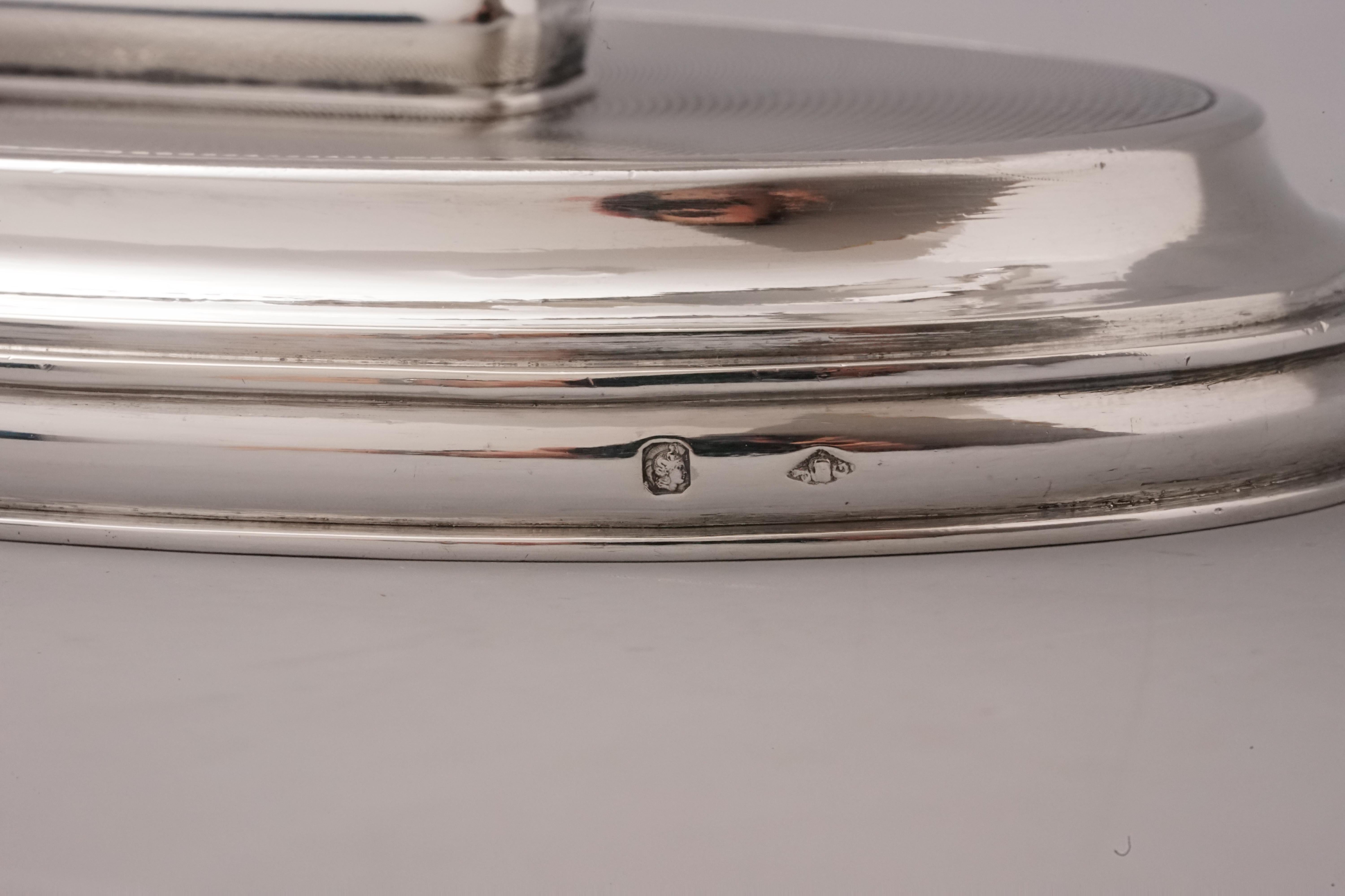 950 Silver Table Mirror by Hermès Paris For Sale 6