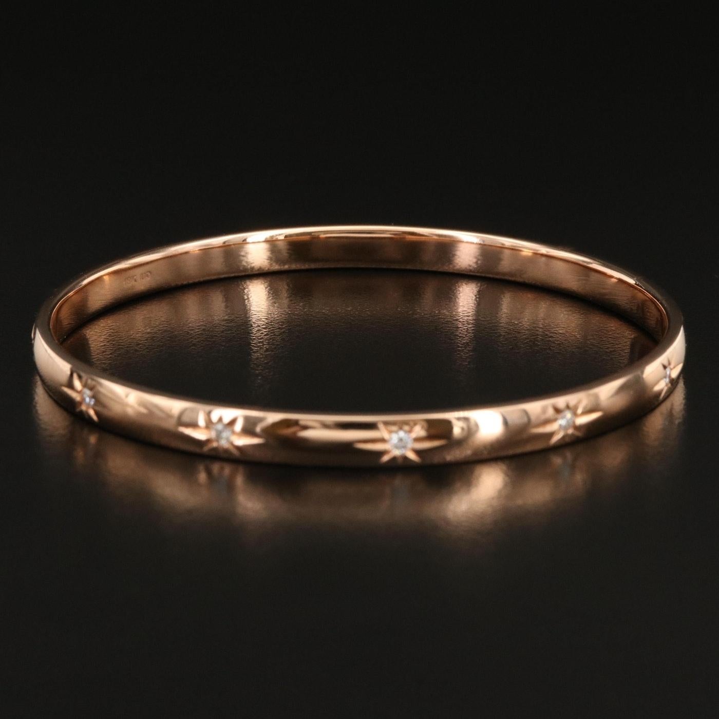  Bracelet jonc Marchesa en or 18 carats avec diamants 1 carat, 29,8 gm, 9500 $ Unisexe 