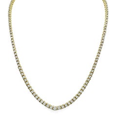 Collana Tennis in oro con diamanti 9.50ct