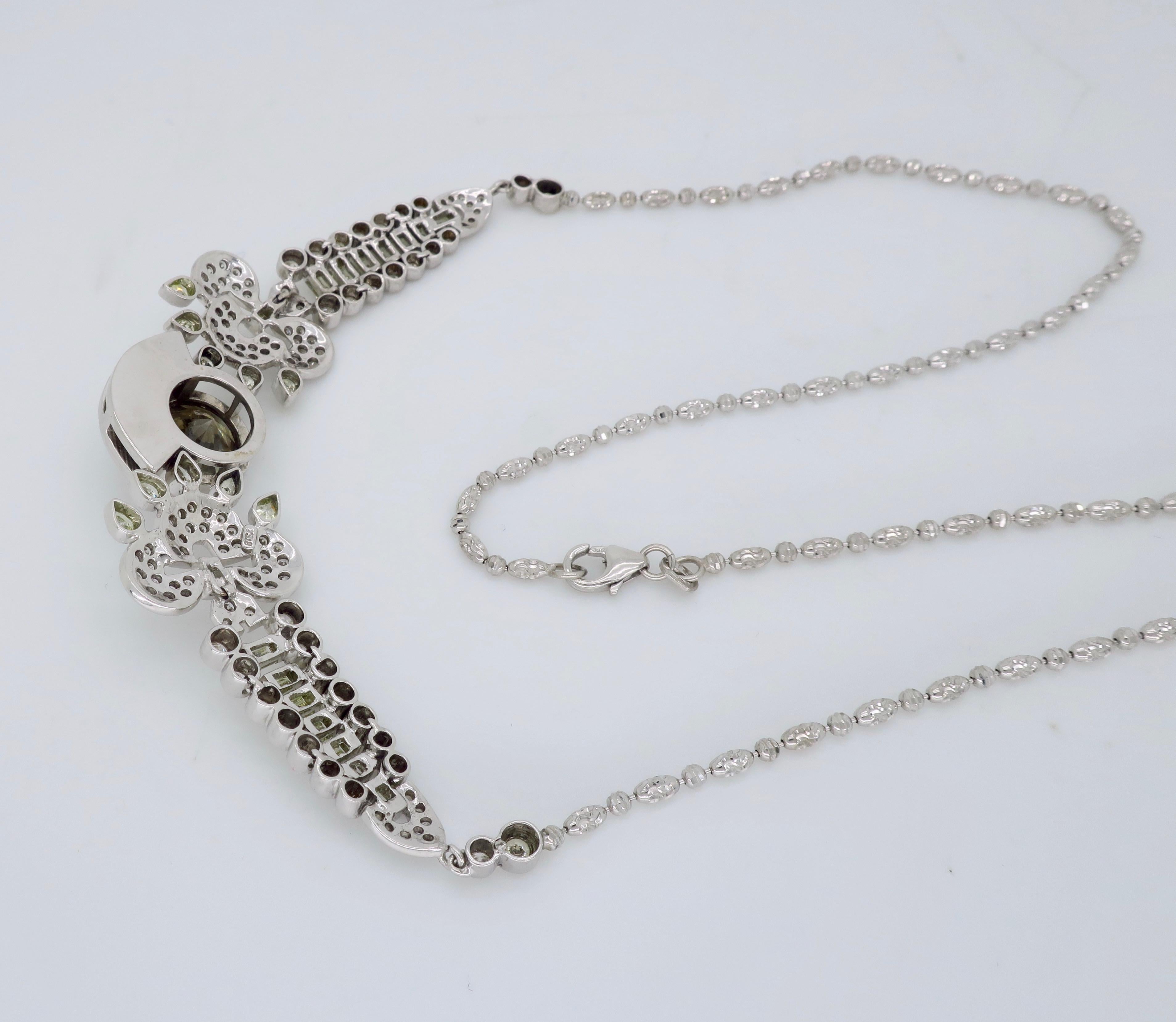 Women's or Men's 9.50 Carat Diamond Necklace