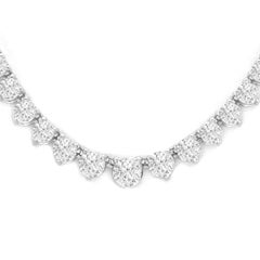 9.50ct Diamond Necklace in 14k White Gold