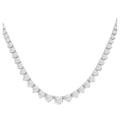 9.50ct Diamond Necklace in 14k White Gold