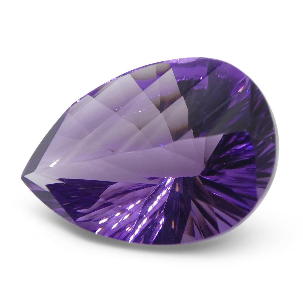 9.50ct Pear Amethyst 'Gloria' Fantasy/Fancy Cut For Sale 6