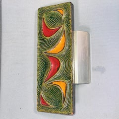 !950's Italian Glazed Earthenware Door Pull