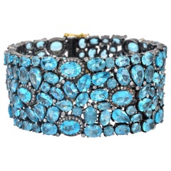 Pulsera de diamantes de apatita de 95,1 quilates