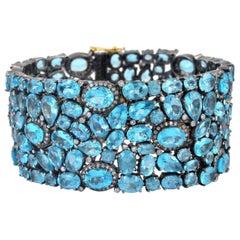 95.1 Karat Apatit-Diamant-Armband