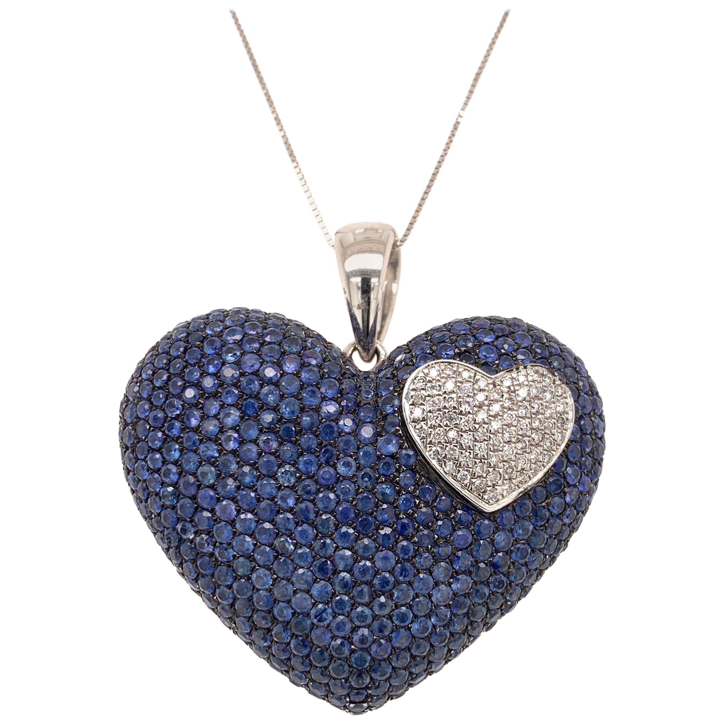 Pendentif en saphir de 9,51 carats