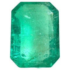 9,52 ct ENORME Gema Colombiana Talla Esmeralda 15,4x11,5 Genuina Piedra de Nacimiento de Mayo