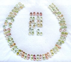 95,35 Karat Oval Turmalin Layout Suite Facettenschliff Edelsteine Natur