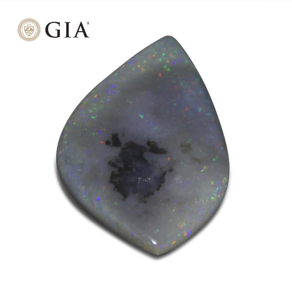 9.53ct Freeform Carving Gray Opal GIA Certified Australia   For Sale 7