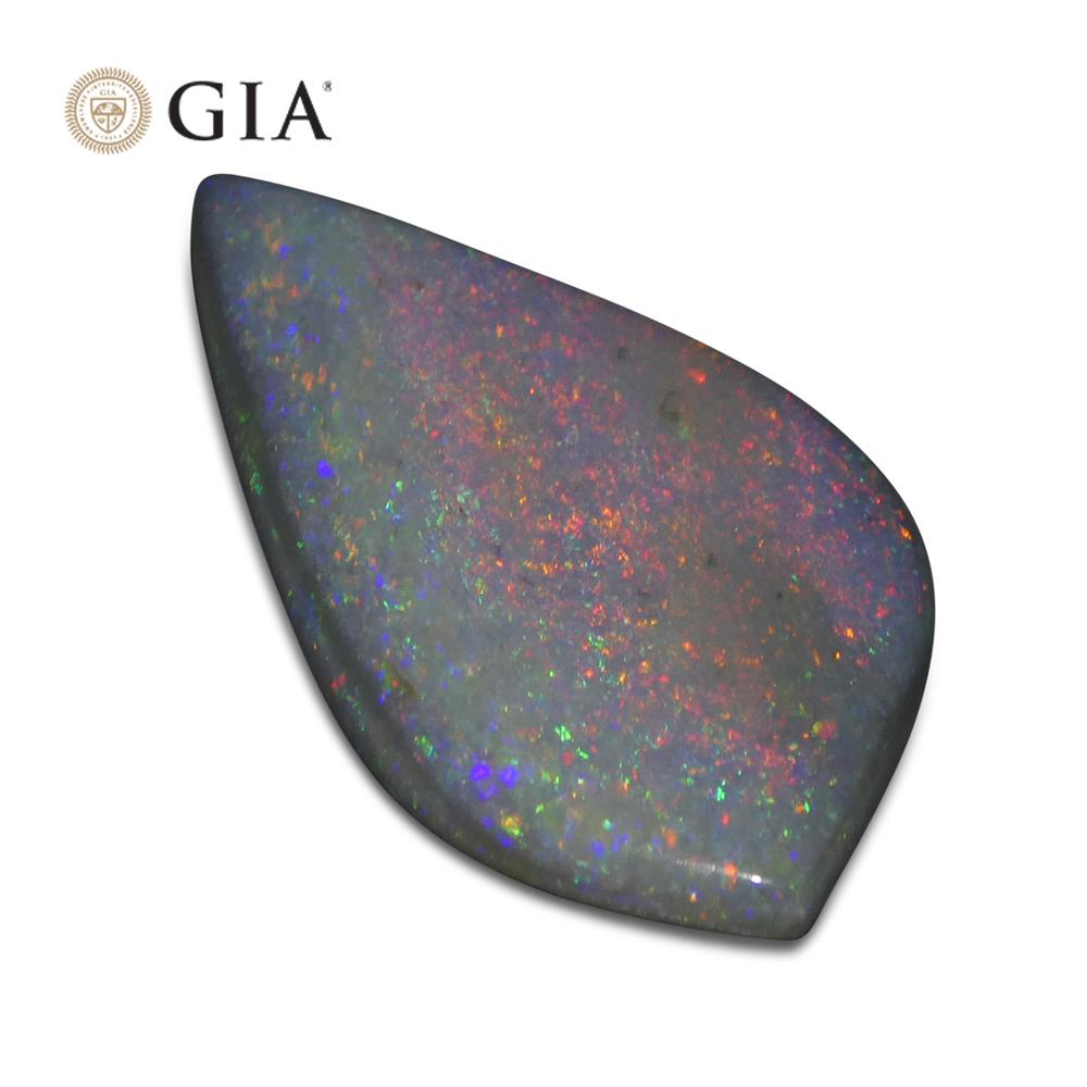 9.53ct Freeform Carving Gray Opal GIA Certified Australia   For Sale 4