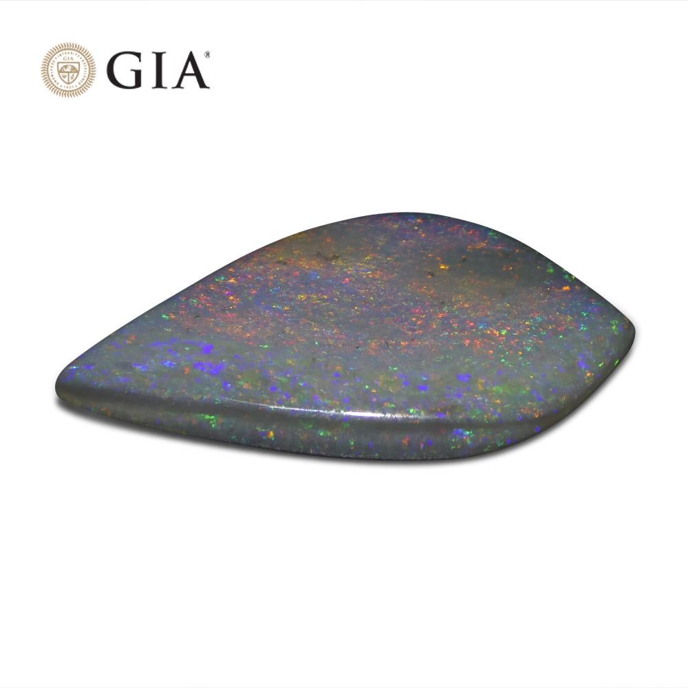 9.53ct Freeform Carving Gray Opal GIA Certified Australia   For Sale 5