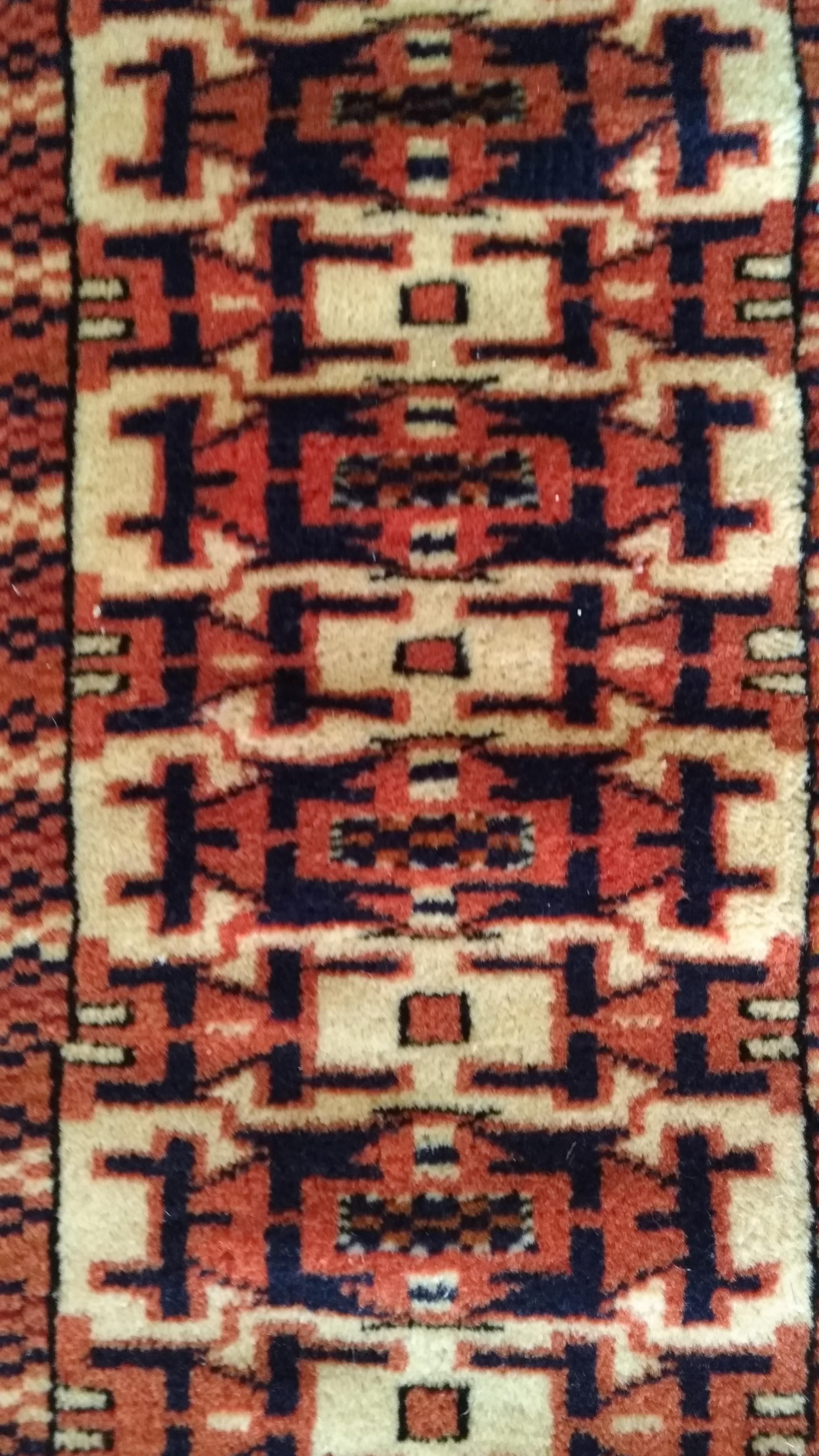 Hand-Knotted 955 -  Ancient Carpet from Turkmenistan For Sale