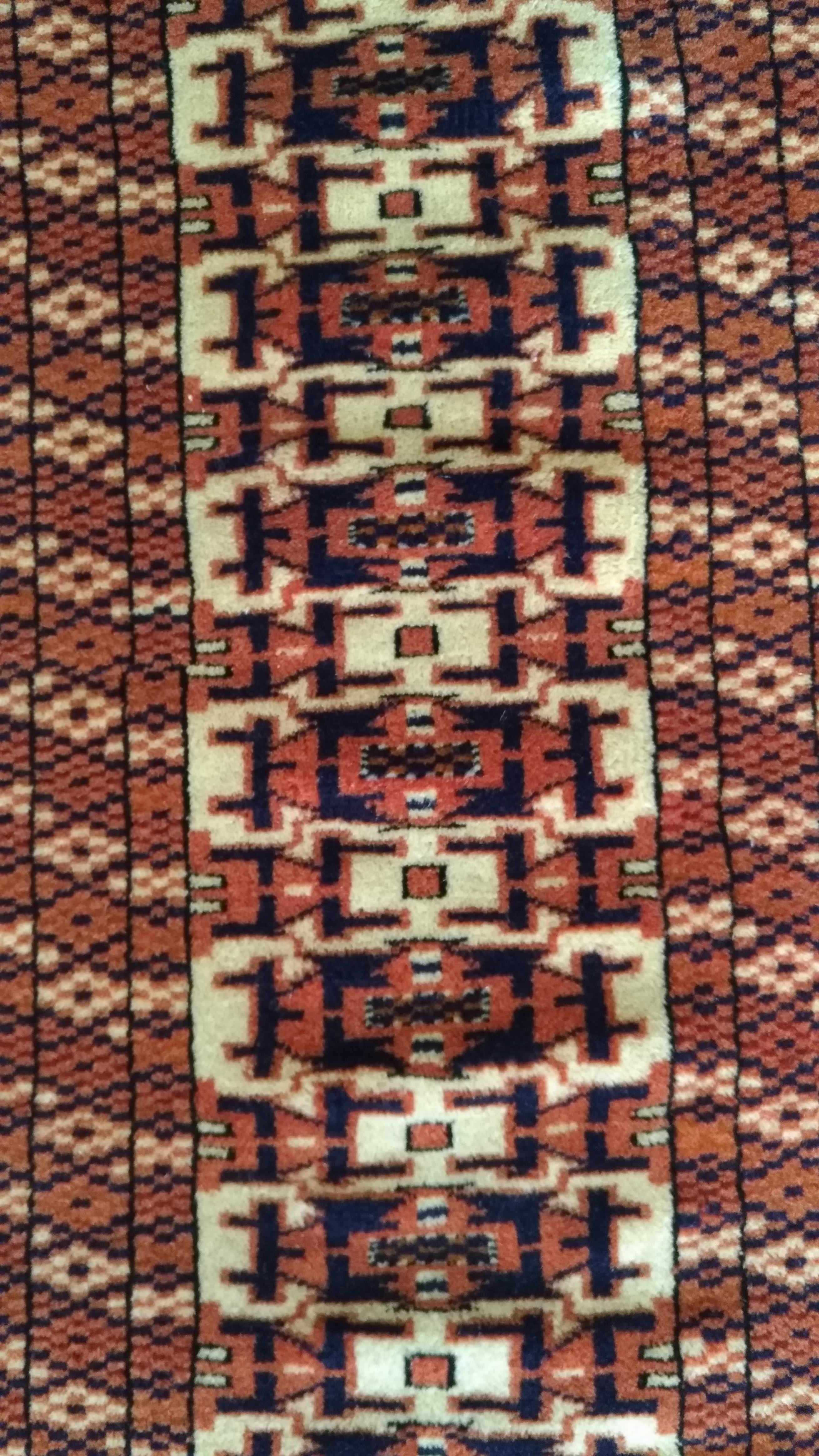 Wool 955 -  Ancient Carpet from Turkmenistan For Sale
