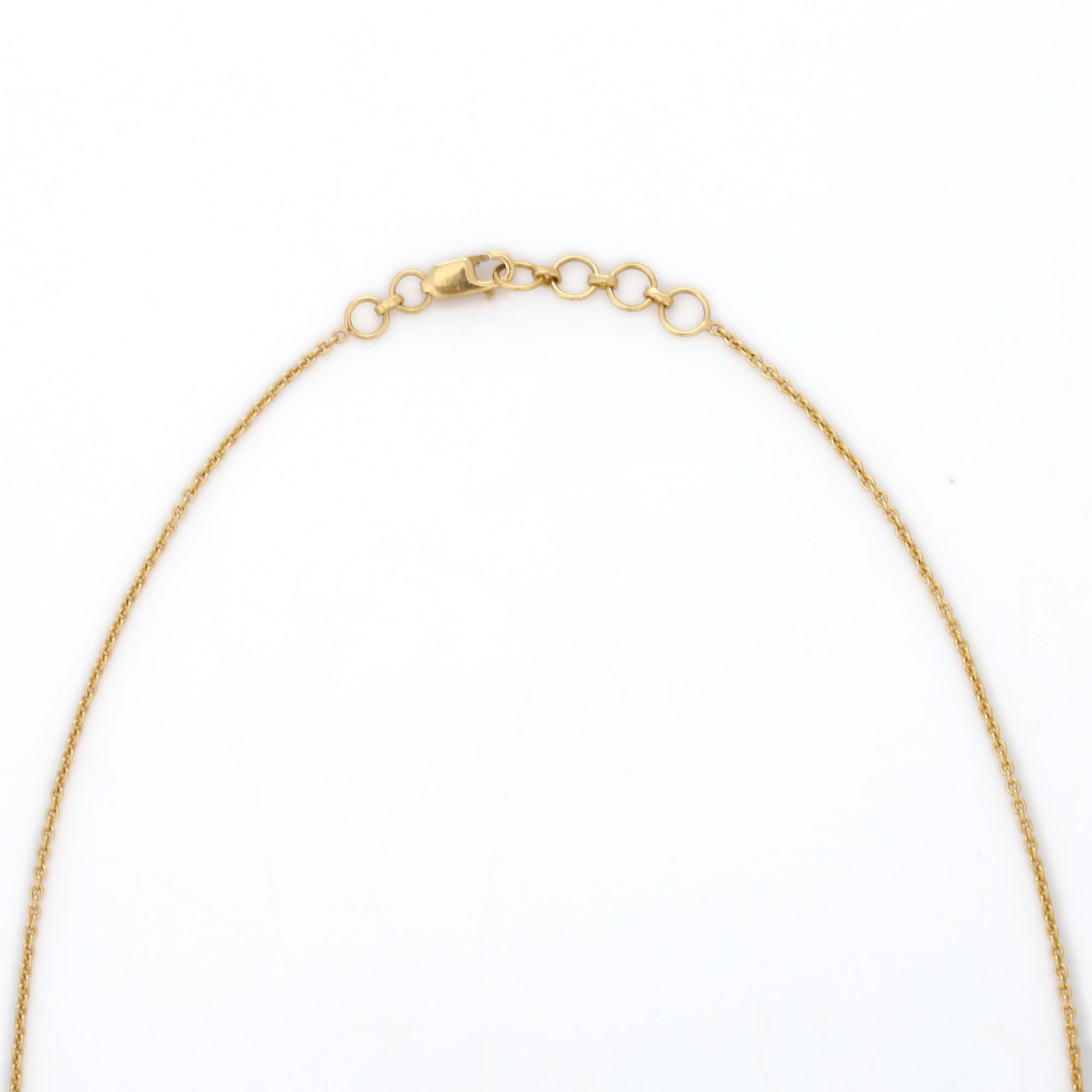 9.55 Carat Blue Topaz Drop Chain Necklace in 18K Yellow Gold For Sale 1