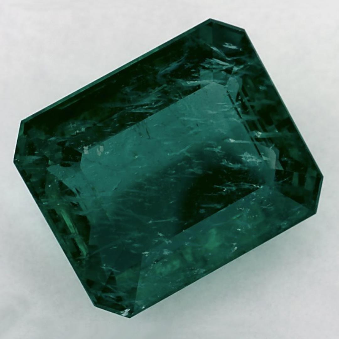 9.56 Ct Smaragd Oktagon-Schliff Loser Edelstein (Achteckschliff) im Angebot