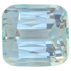 95.69 Carat Certified Natural Loose Aquamarine Cushion Cut Pakistani Gemstone (pierres précieuses pakistanaises de 95.69 carats)