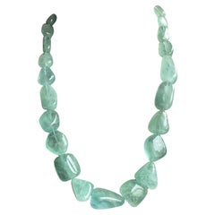959.80 Carats Aquamarine Necklace Tumbled Plain Top Quality Natural Gemstone