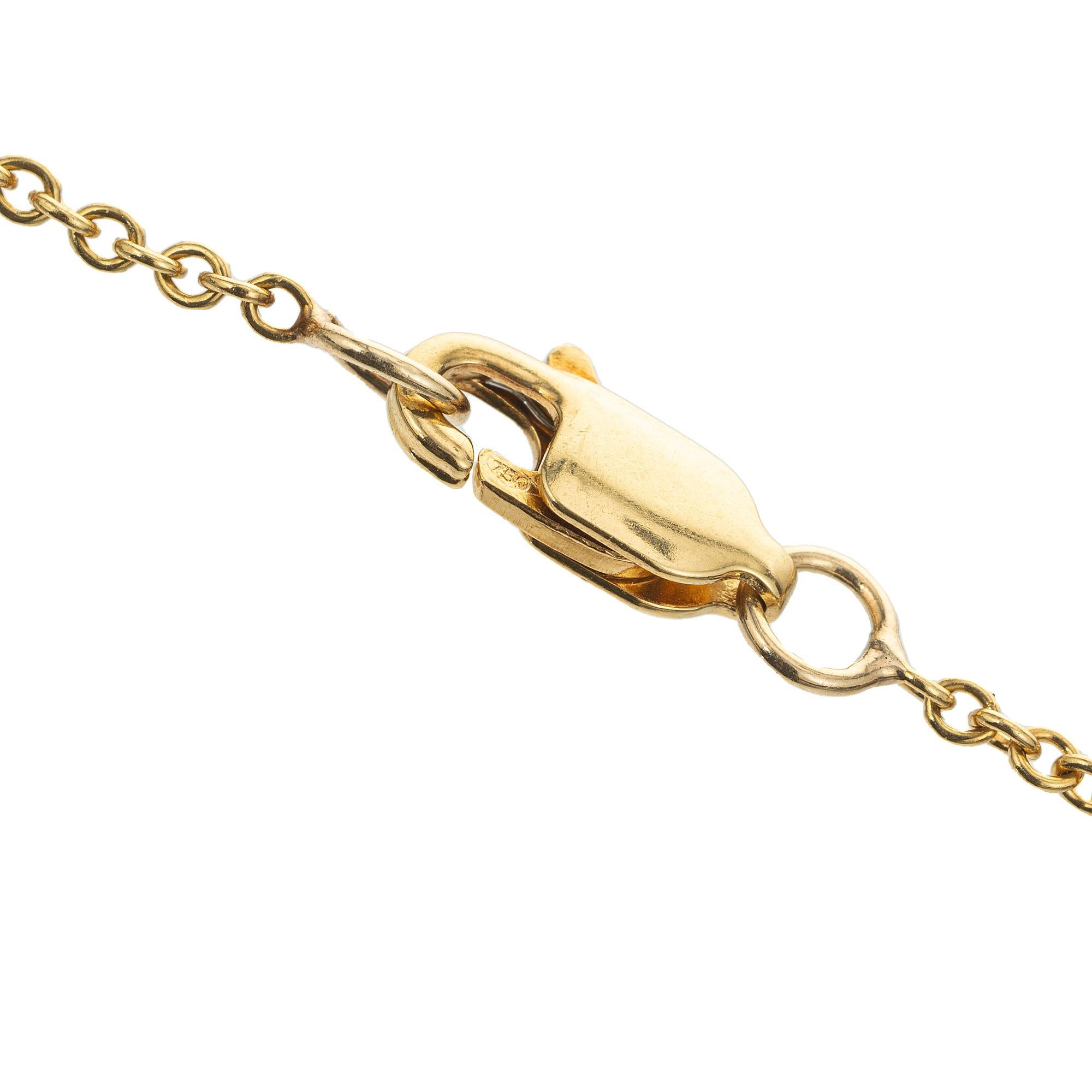 .95ct Brilliant Cut Diamond 18k Yellow White Gold Pendant Necklace For Sale 1