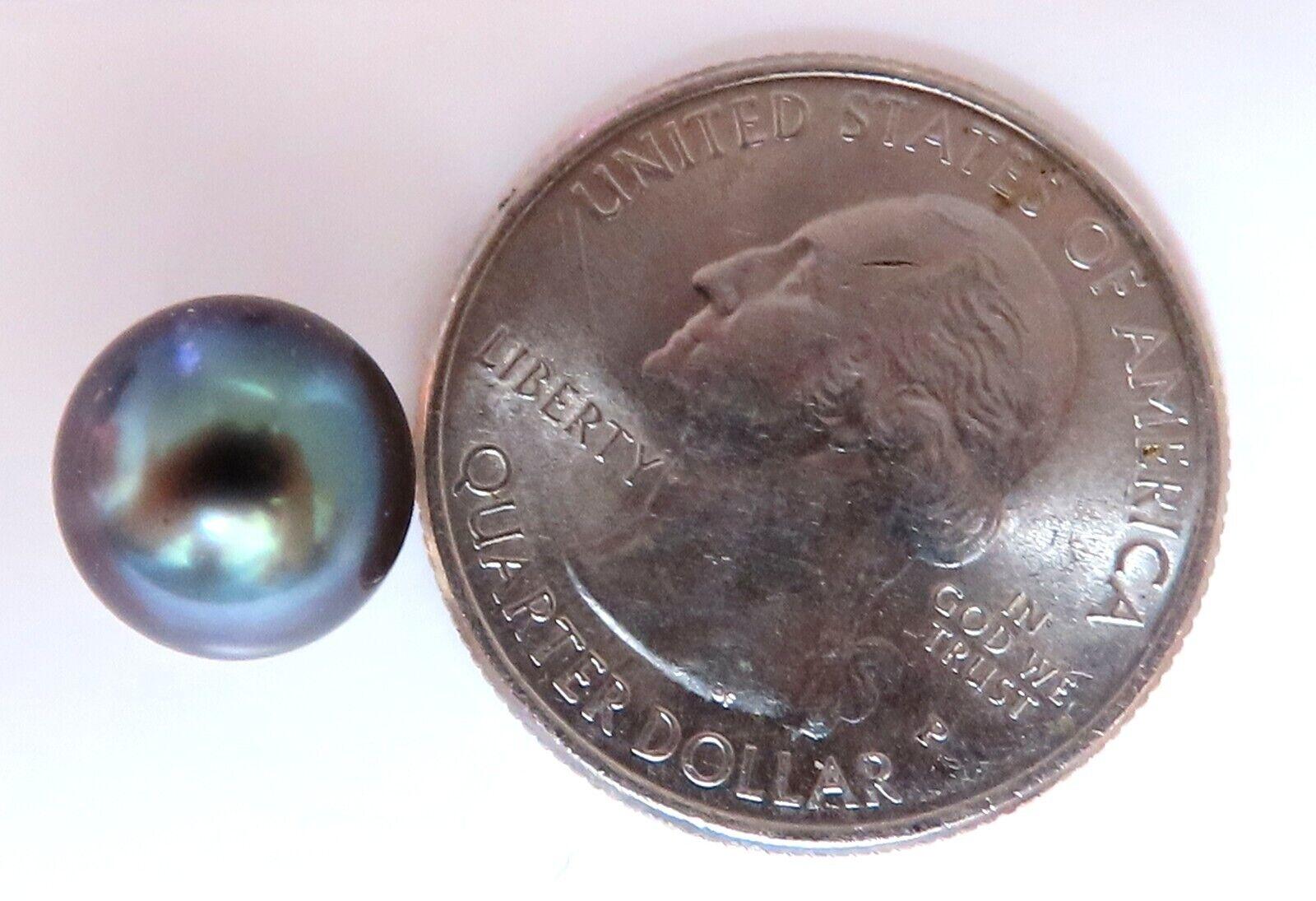 Boucles d'oreilles perles de Tahiti 9.5mm 14kt Neuf - En vente à New York, NY