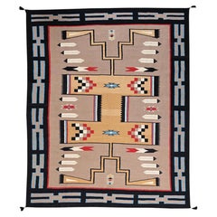 9'5"x11'7" Brown Flat Weave Southwest Geometric Design Hand Woven Pure Wool Rug