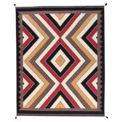 9'5"x11'9" Colorful Southwest Geometric Design Hand Woven Flay Weave Wool Rug