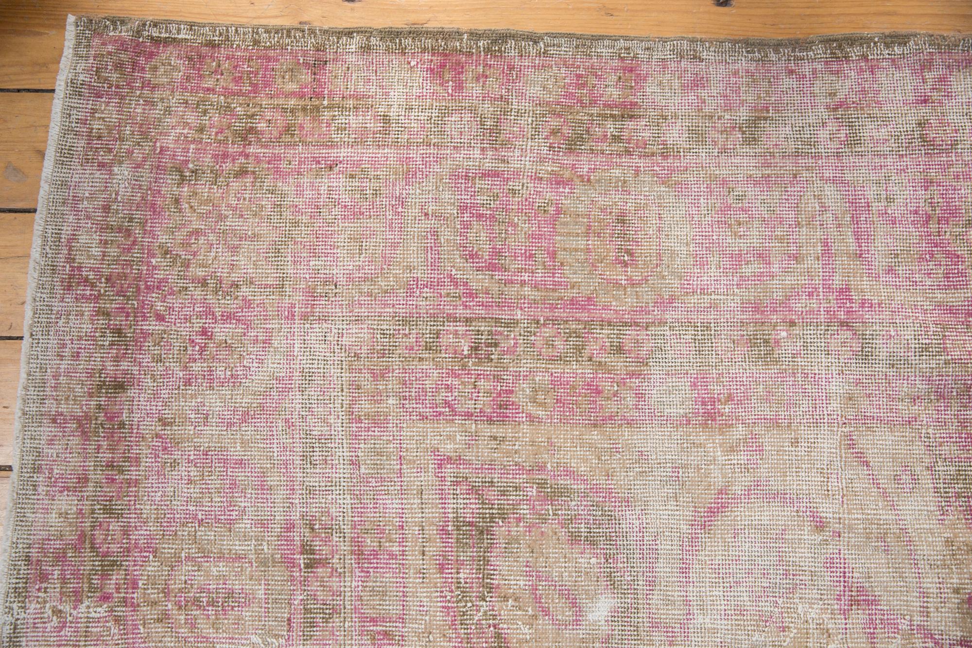Hand-Knotted Vintage Distressed Sivas Carpet For Sale