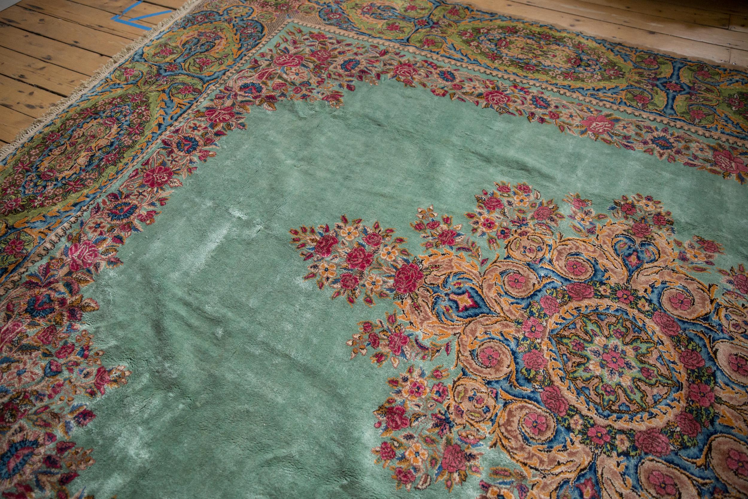 Vintage Kerman Carpet For Sale 4