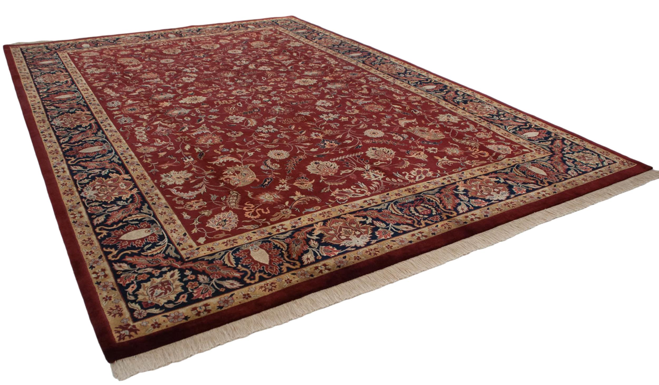 Other Fine Indian Mohajeran Sarouk Design Carpet For Sale