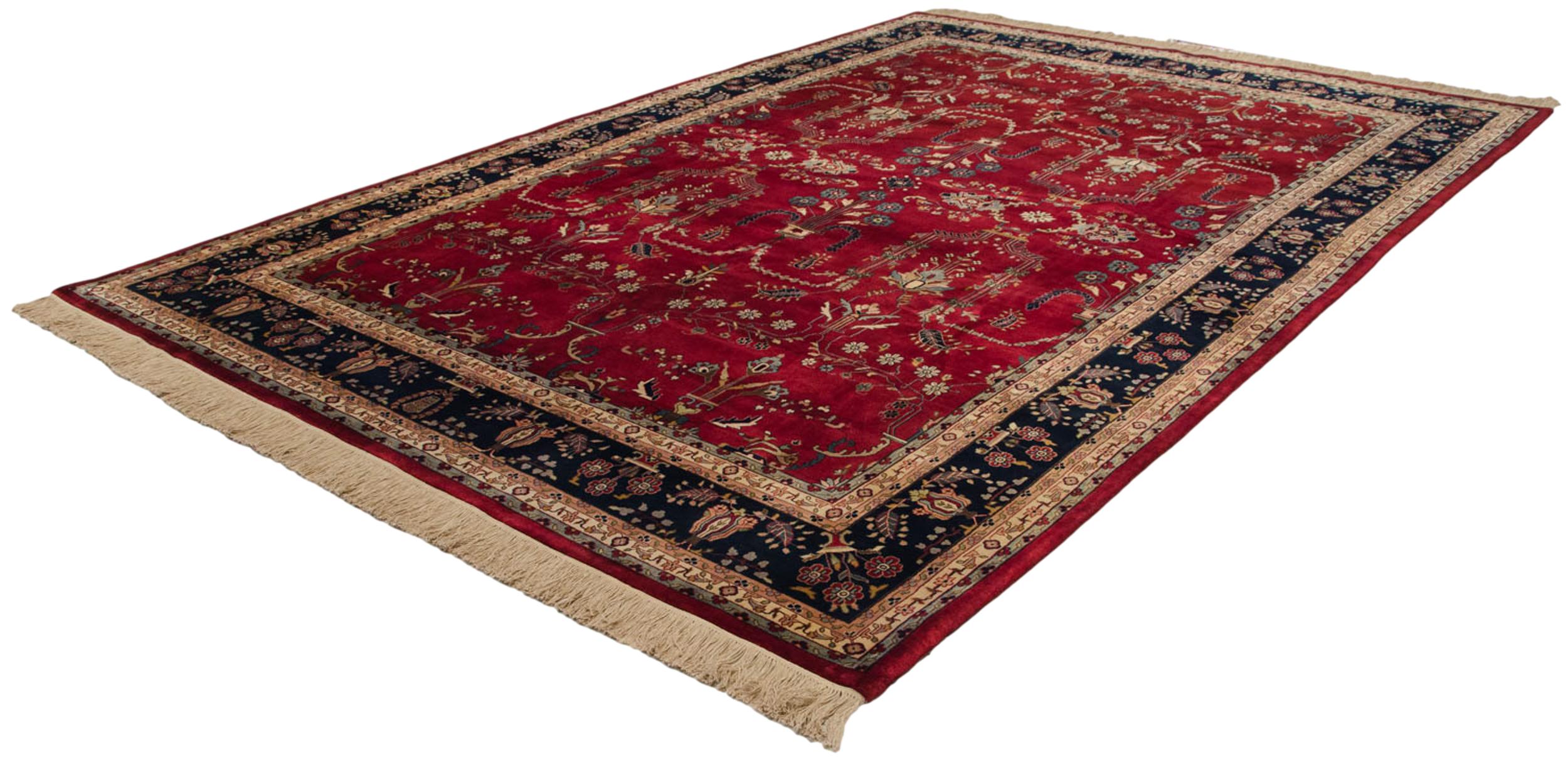 Contemporary Fine Indian Mohajeran Sarouk Design Carpet For Sale
