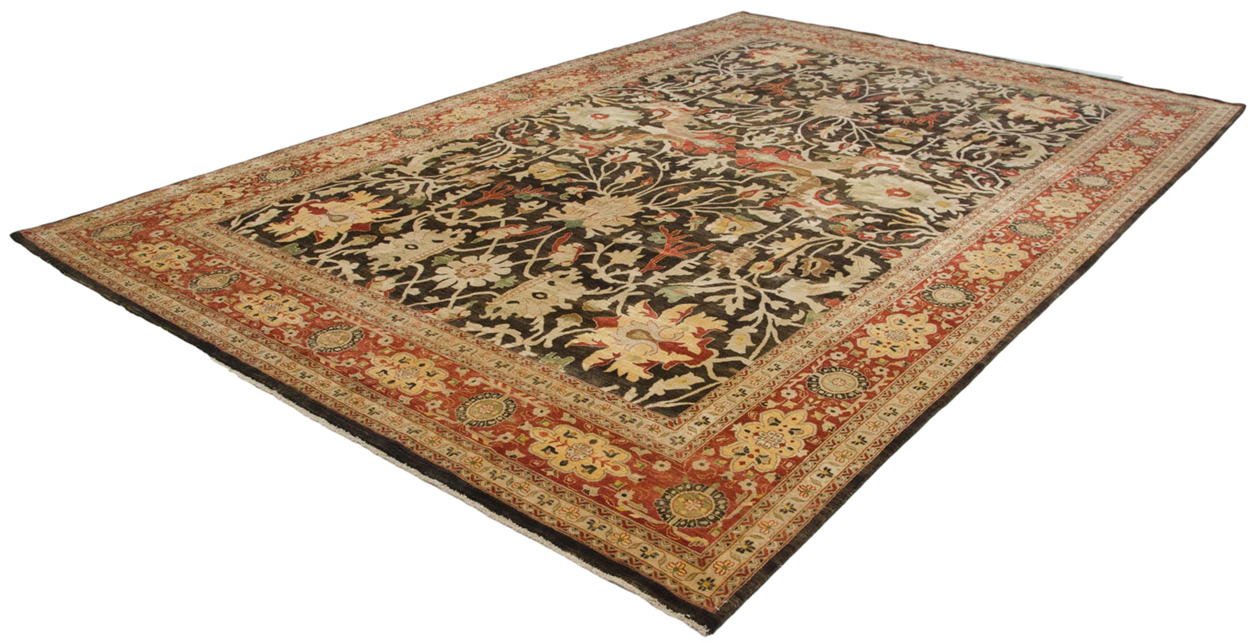 Fine Indian Serapi Design Carpet For Sale 4