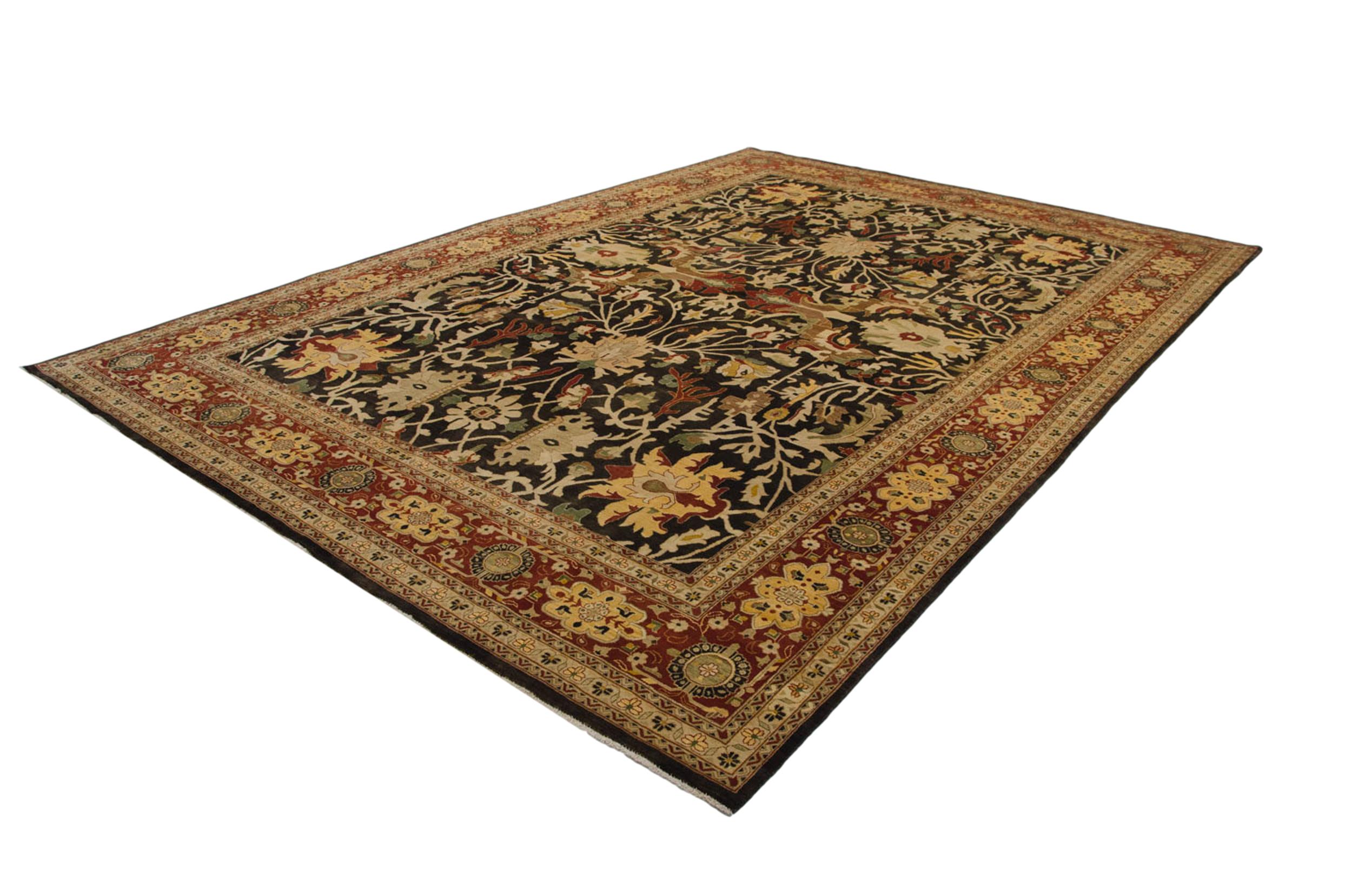 Fine Indian Serapi Design Carpet For Sale 5