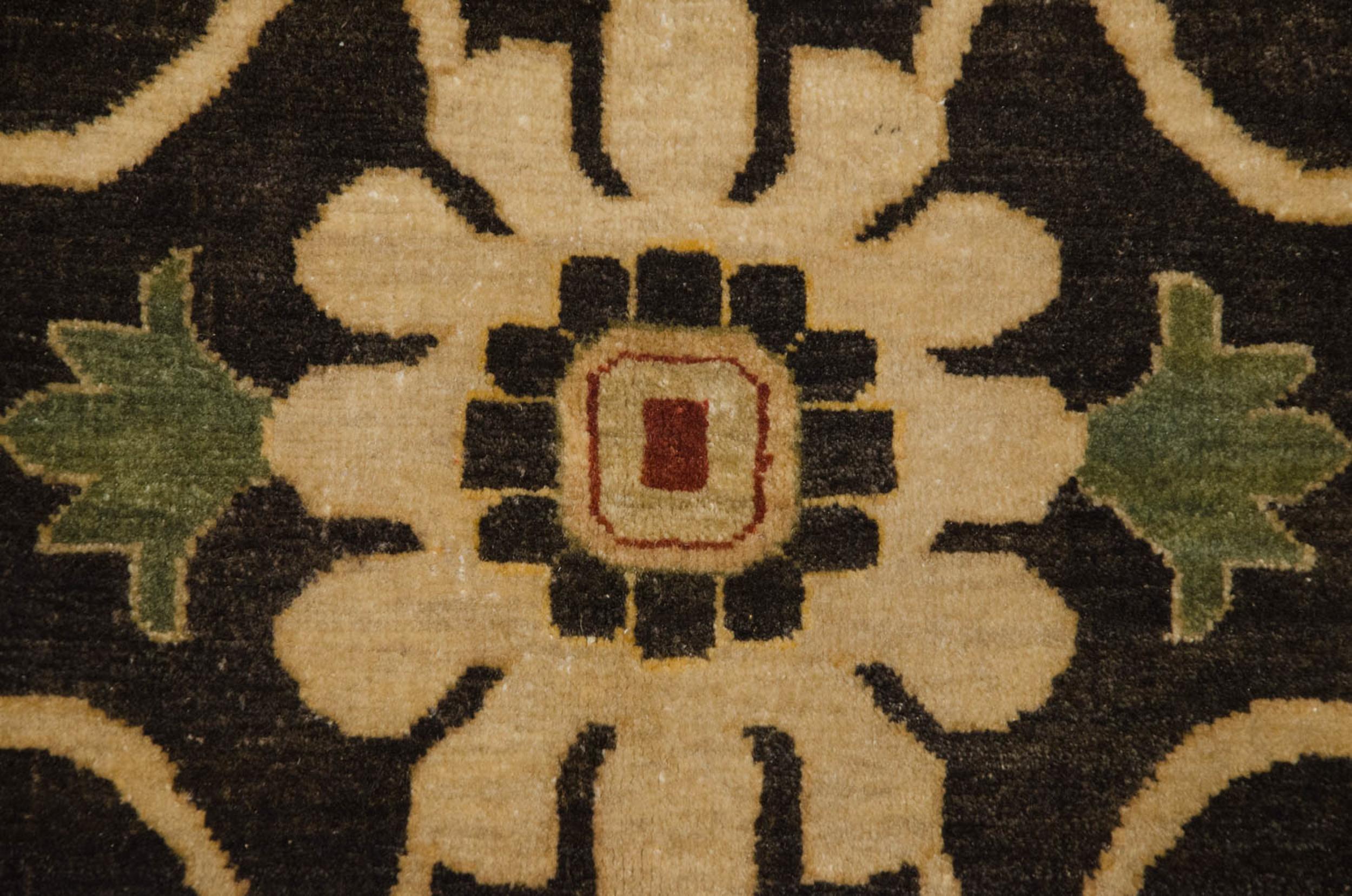 Hand-Knotted Fine Indian Serapi Design Carpet For Sale