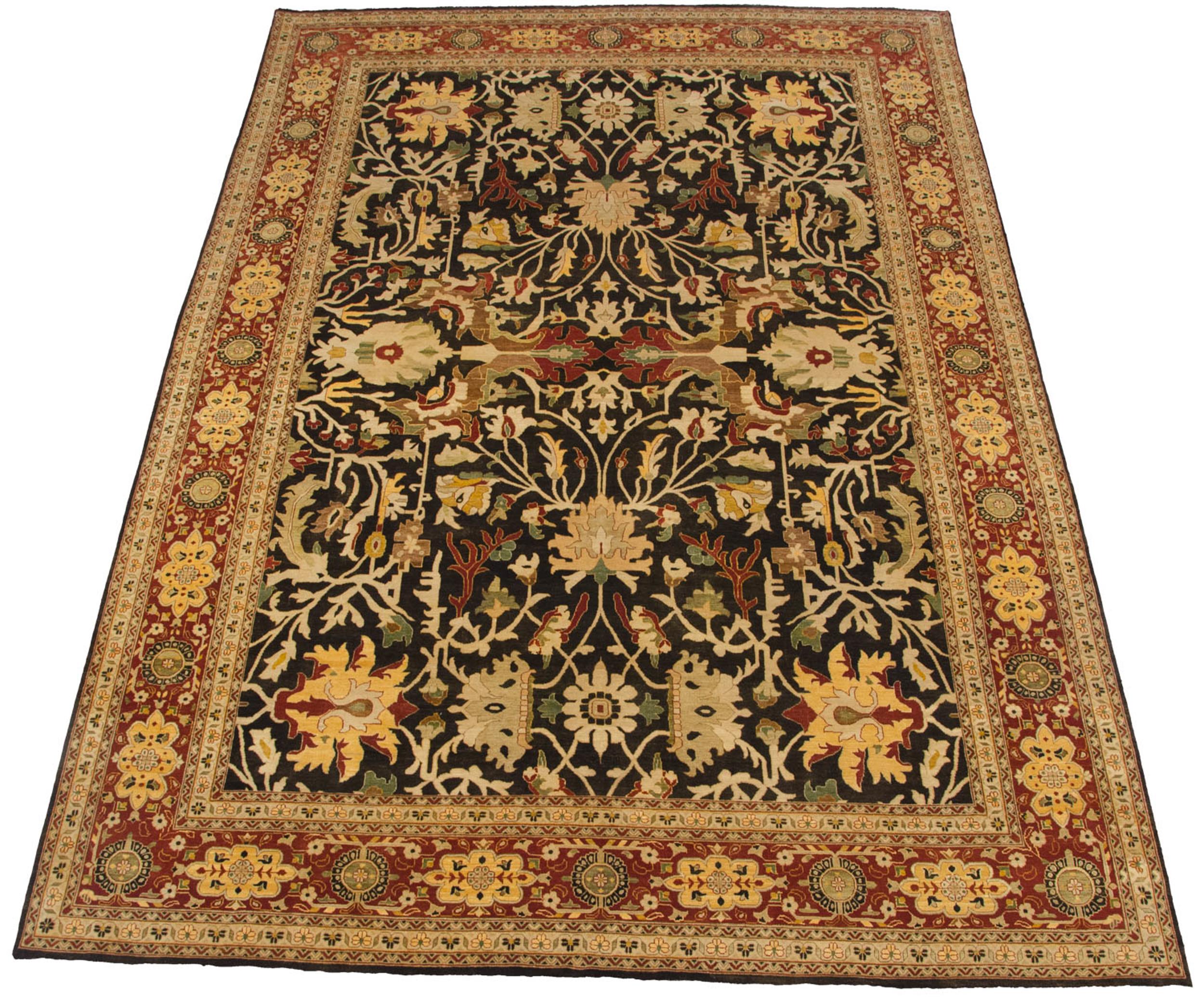Fine Indian Serapi Design Carpet For Sale 2