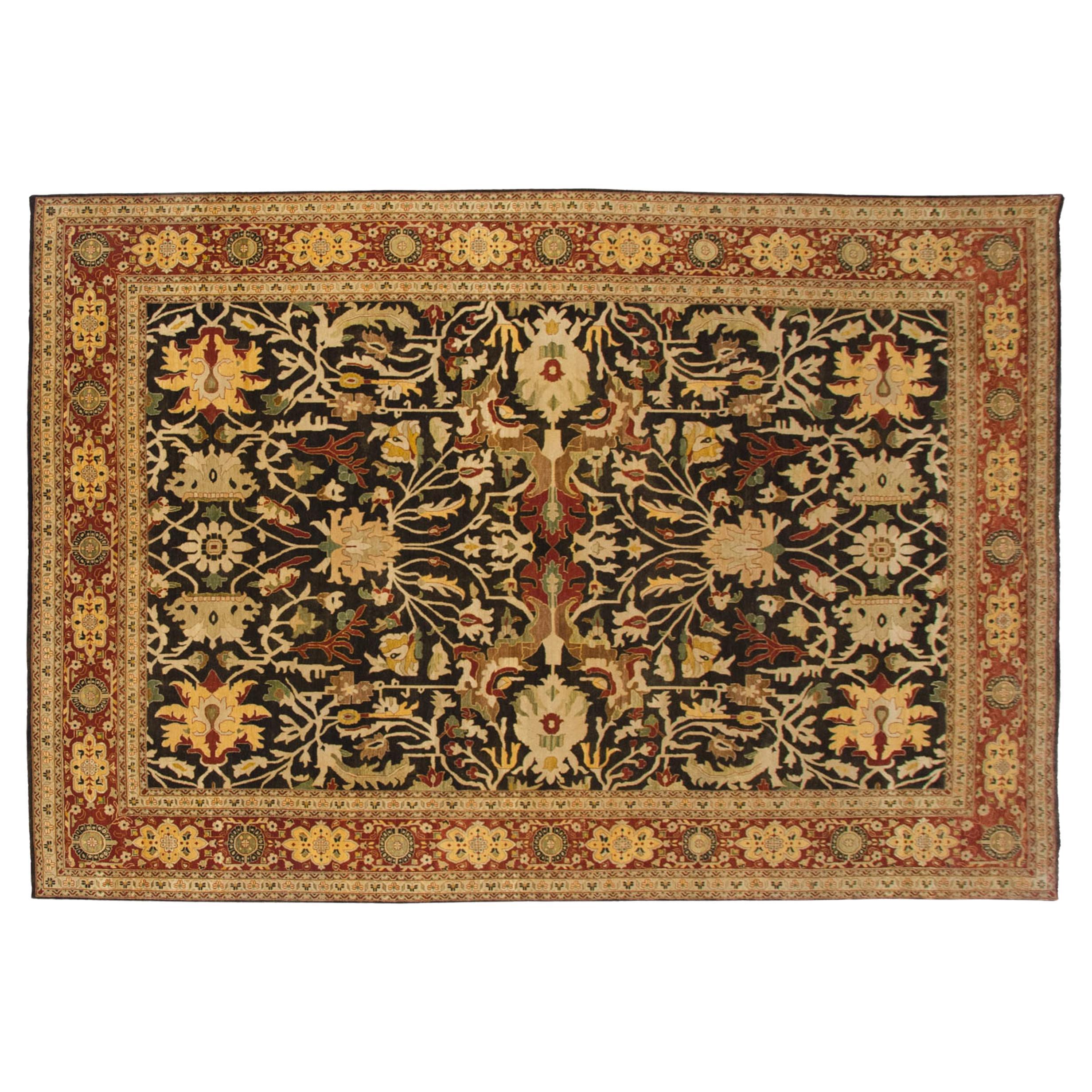 Fine Indian Serapi Design Carpet For Sale