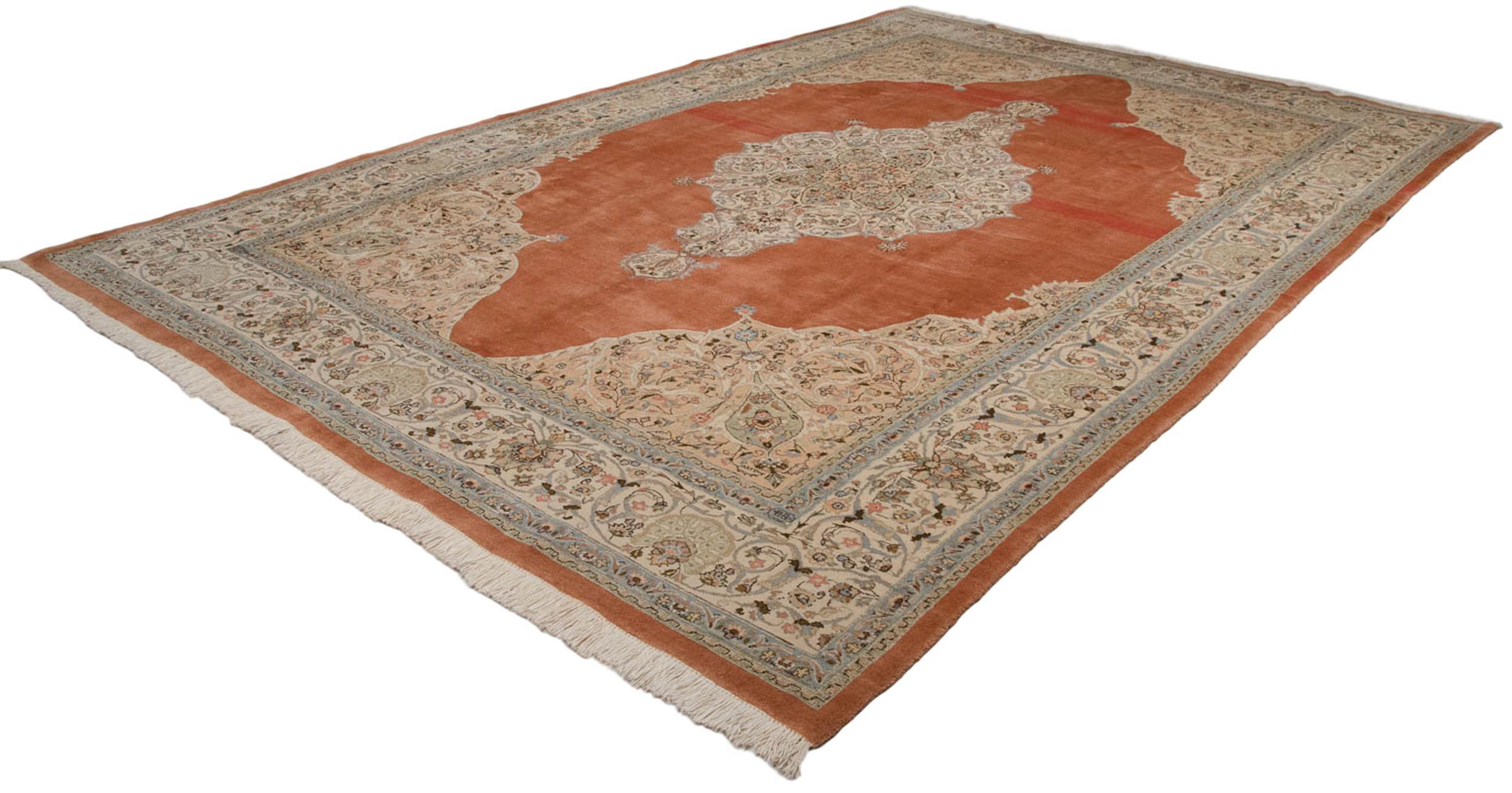 Persian Vintage Tabriz Carpet For Sale